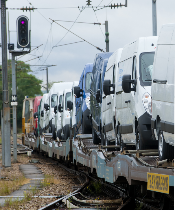 Transport par train de véhicule Gefco